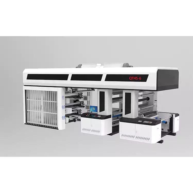 Tipo servo de la manga de la máquina de Flexo Printng del tambor central del engranaje impulsor de 6 colores