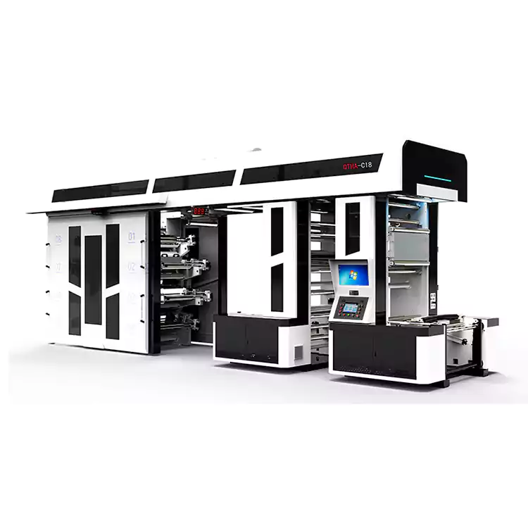 Prensas flexográficas de 8 colores personalizadas para la impresión del bolso de compras