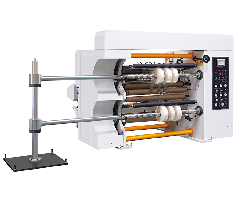 Máquina cortadora y rebobinadora completamente automática