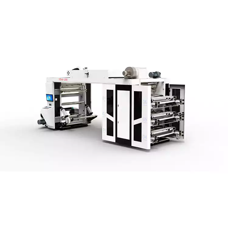 Impresora flexográfica de alta velocidad, máquina de impresión tipo pila de bolsas de plástico de varios colores